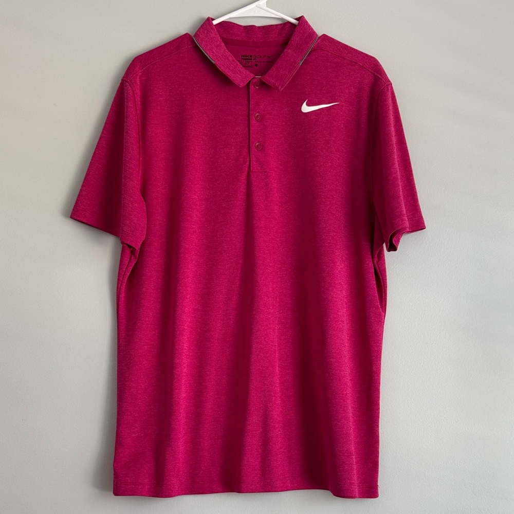Nike Men's Bold Fuchsia Pink Polo Shirt